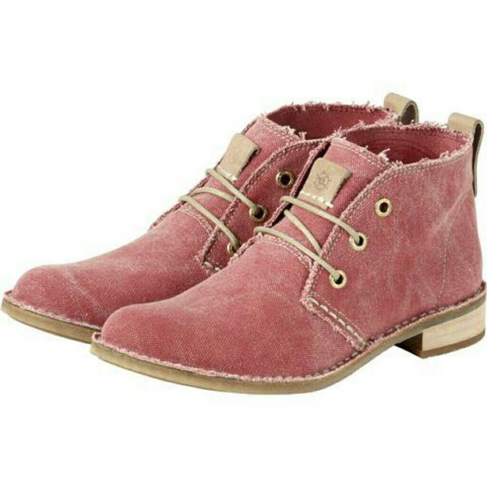 NEW! Sevilla Chukka Boots Suede Coral/Red Size 41